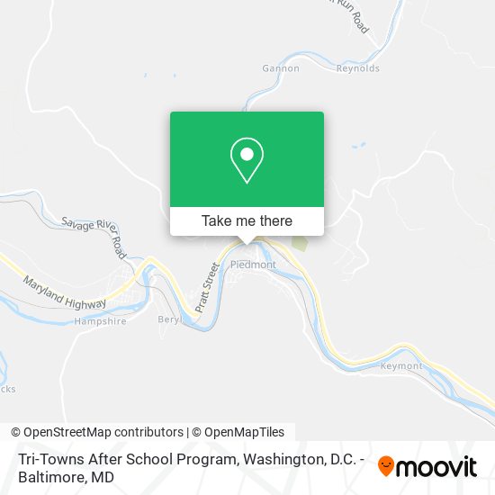 Tri-Towns After School Program map