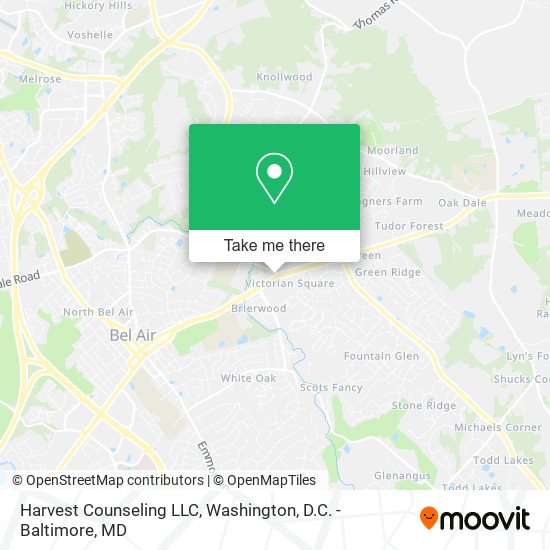 Mapa de Harvest Counseling LLC