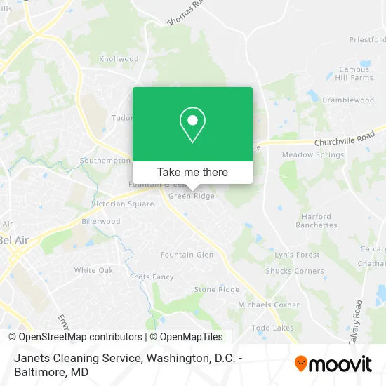 Janets Cleaning Service map