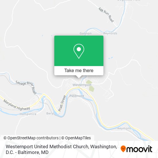 Westernport United Methodist Church map