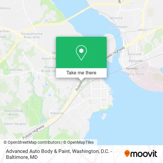Advanced Auto Body & Paint map