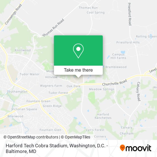 Mapa de Harford Tech Cobra Stadium