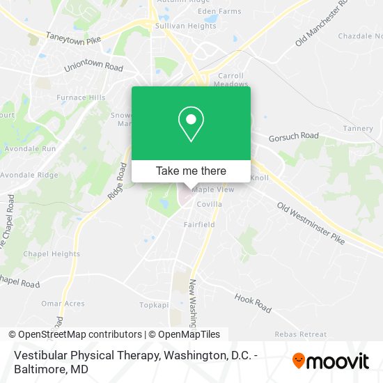 Mapa de Vestibular Physical Therapy