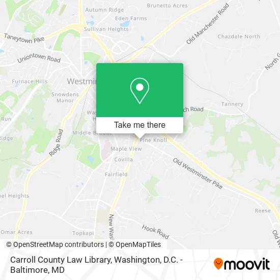 Carroll County Law Library map