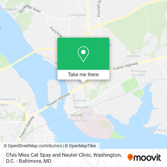 Cfa's Miss Cat Spay and Neuter Clinic map