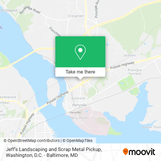 Jeff's Landscaping and Scrap Metal Pickup map