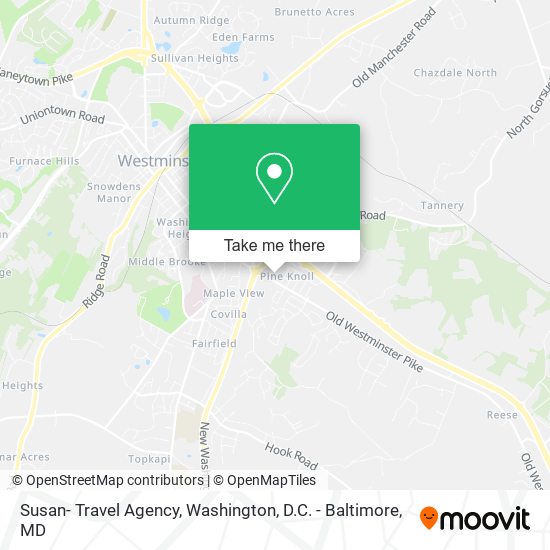 Susan- Travel Agency map