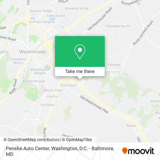 Penske Auto Center map