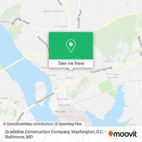 Gradeline Construction Company map