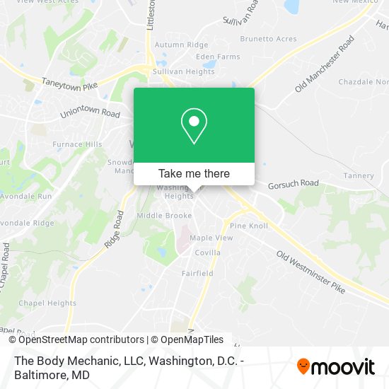 Mapa de The Body Mechanic, LLC