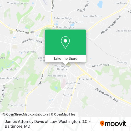 James Attorney Davis at Law map