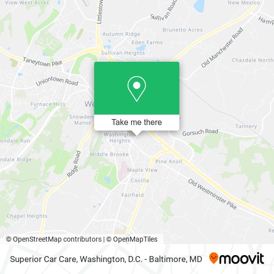 Superior Car Care map