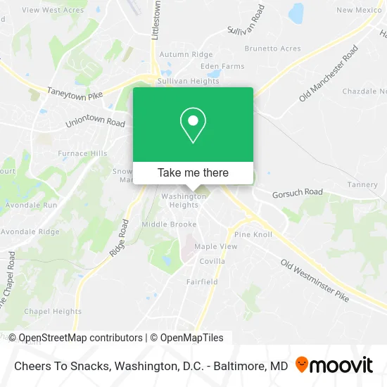 Cheers To Snacks map