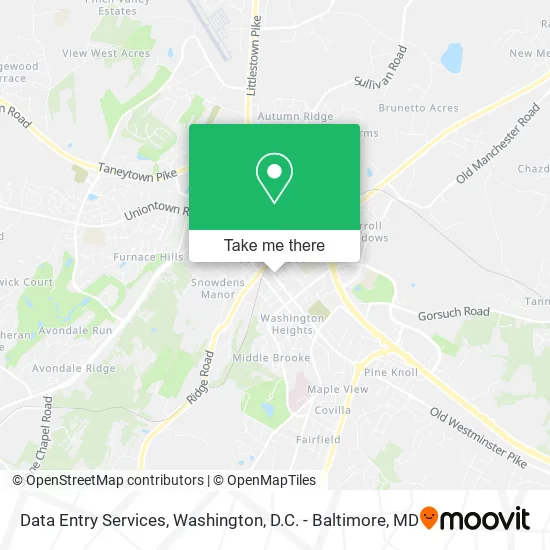 Data Entry Services map