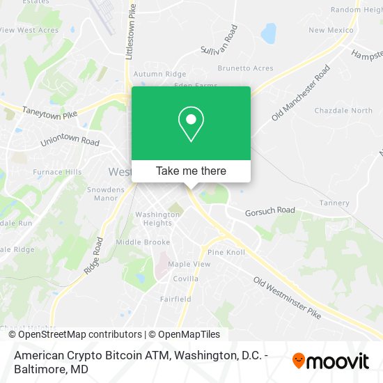 American Crypto Bitcoin ATM map