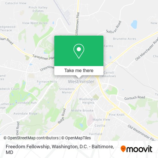 Freedom Fellowship map