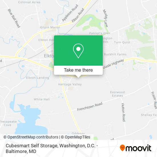 Cubesmart Self Storage map