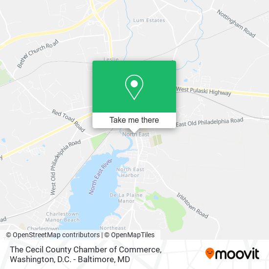 Mapa de The Cecil County Chamber of Commerce