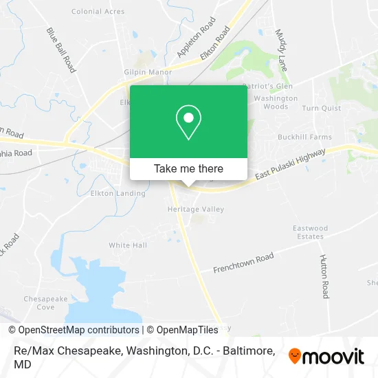 Re/Max Chesapeake map