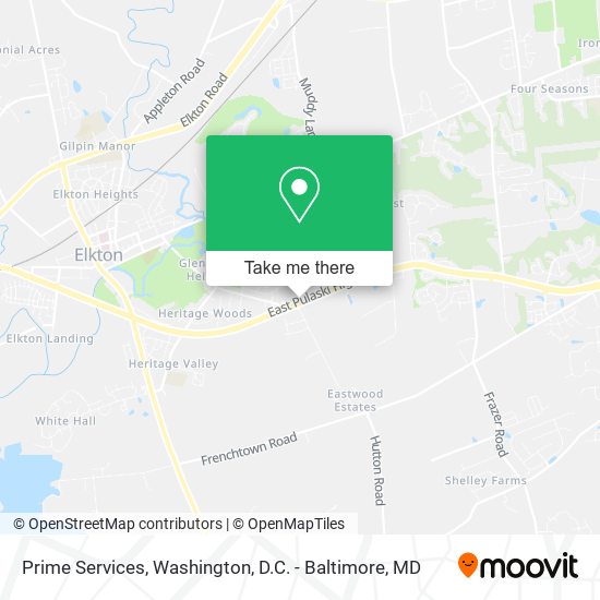 Mapa de Prime Services