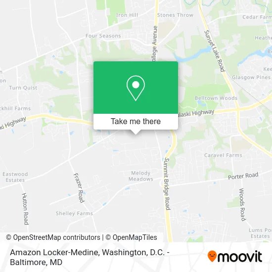 Amazon Locker-Medine map