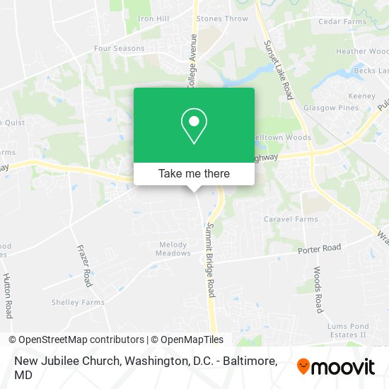 New Jubilee Church map