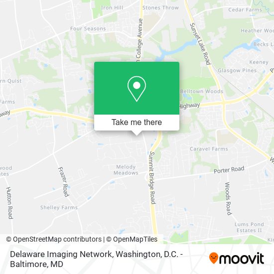 Delaware Imaging Network map