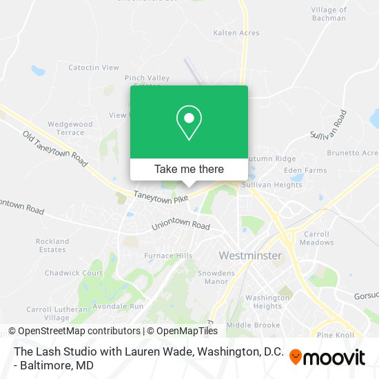 The Lash Studio with Lauren Wade map