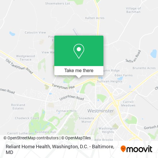 Mapa de Reliant Home Health
