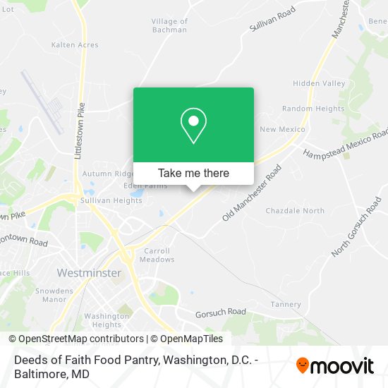 Deeds of Faith Food Pantry map