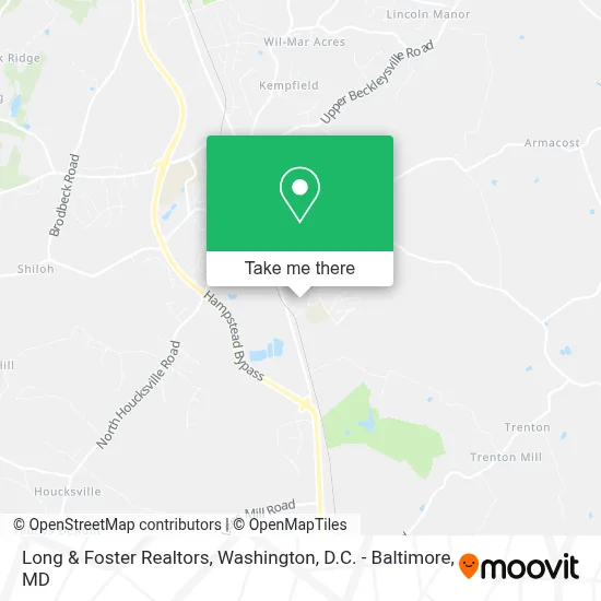 Long & Foster Realtors map
