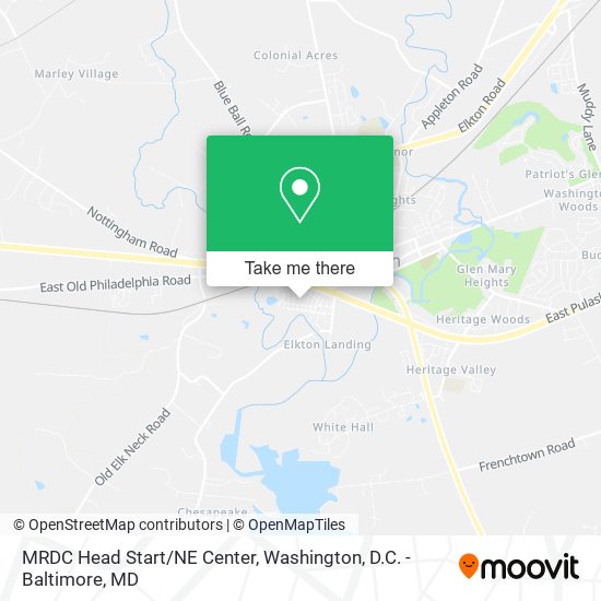 Mapa de MRDC Head Start/NE Center