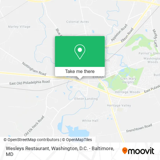 Wesleys Restaurant map