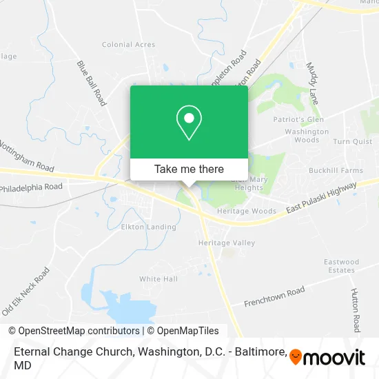 Eternal Change Church map