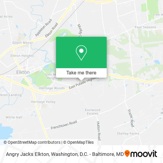 Mapa de Angry Jacks Elkton