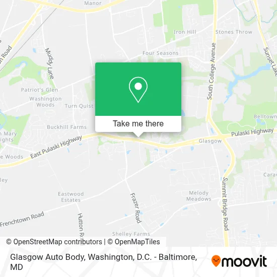 Glasgow Auto Body map