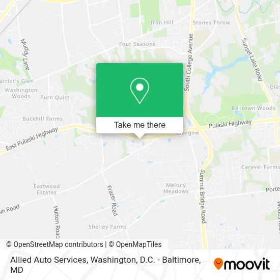 Allied Auto Services map