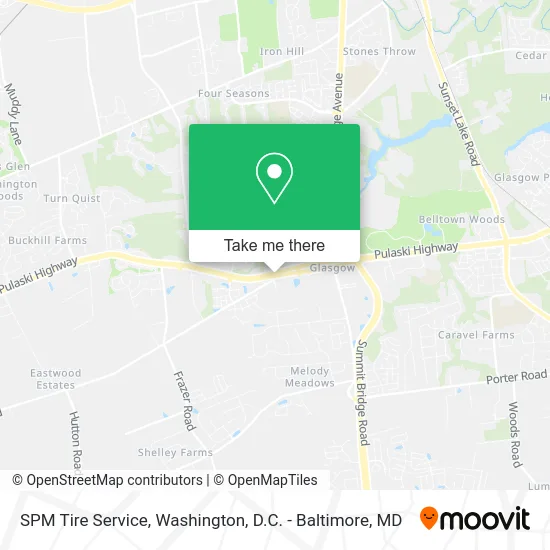 SPM Tire Service map