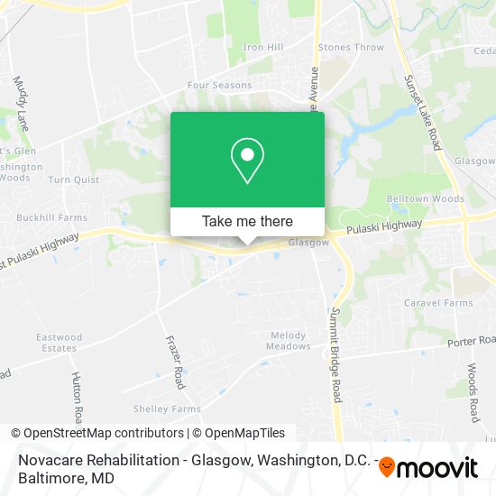 Novacare Rehabilitation - Glasgow map