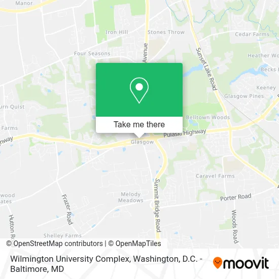 Wilmington University Complex map