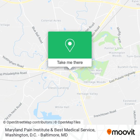 Maryland Pain Institute & Best Medical Service map