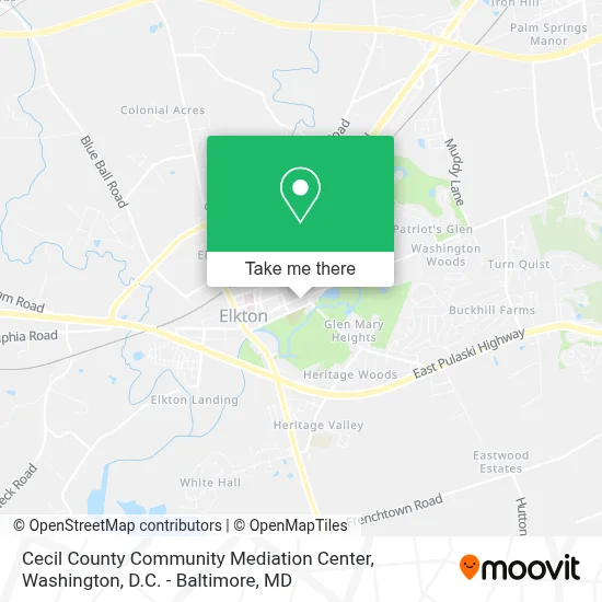 Cecil County Community Mediation Center map