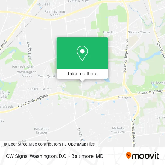 CW Signs map