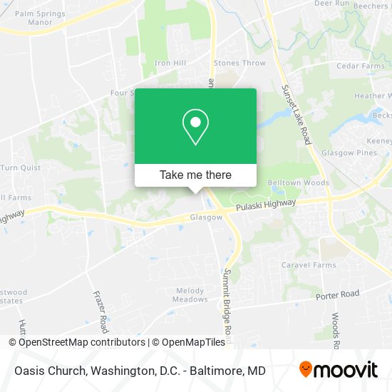 Oasis Church map