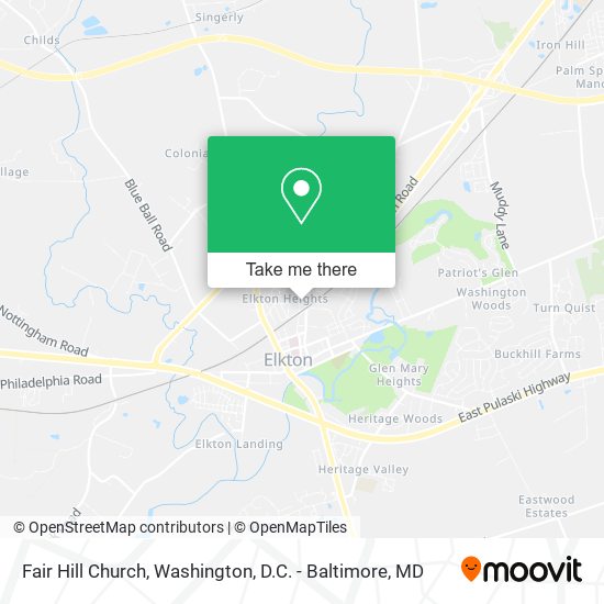 Fair Hill Church map