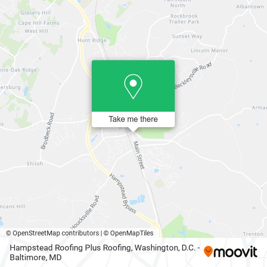 Hampstead Roofing Plus Roofing map