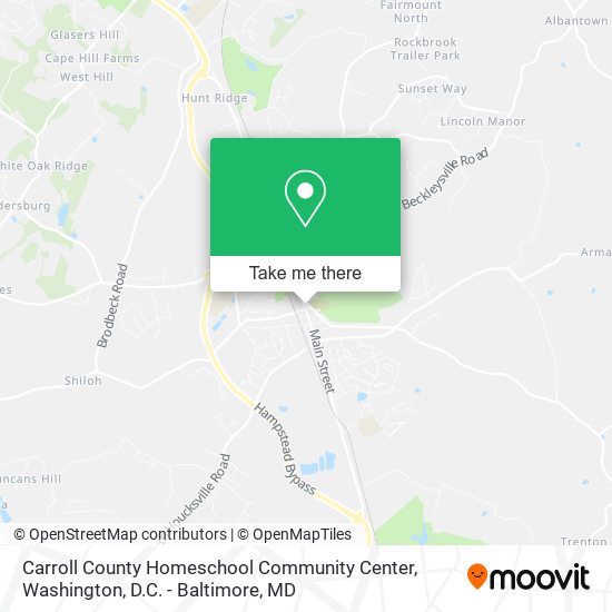 Carroll County Homeschool Community Center map