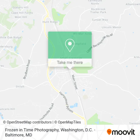 Frozen in Time Photography map