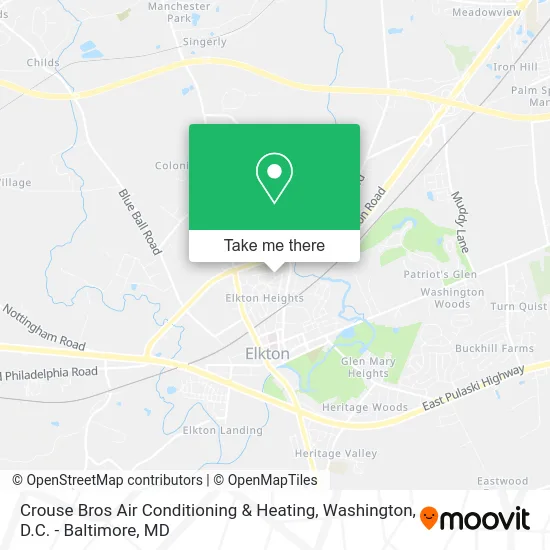 Crouse Bros Air Conditioning & Heating map