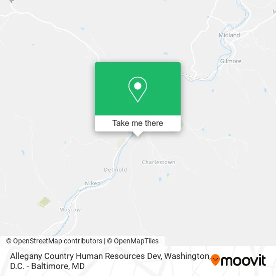 Allegany Country Human Resources Dev map
